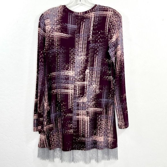 LOGO by Lori Goldstein Womens Top Pullover Long Sleeve Rayon Stretch Size S - Picture 2 of 10